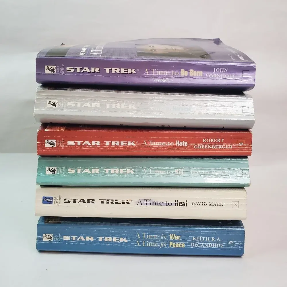Star Trek A TIME TO Series Lot Of 6 - Science Fiction 1st Edition Paperbacks
